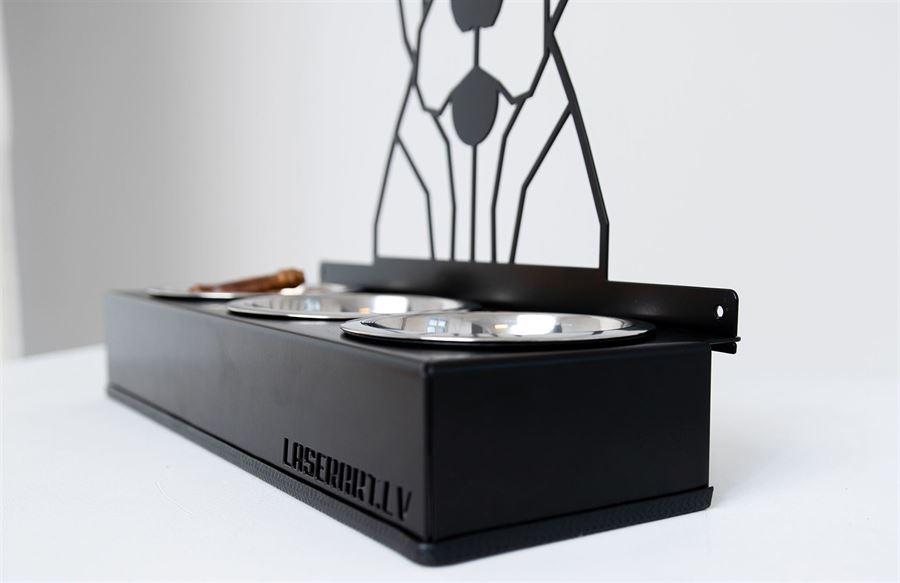 3-Bowl Dog Feeder. Basic design (300)
