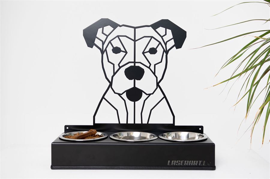 3-Bowl Dog Feeder. Basic design (300)